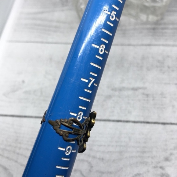 VINTAGE bundle lot 2 fun statement rings owl and butterfly - Picture 4 of 7